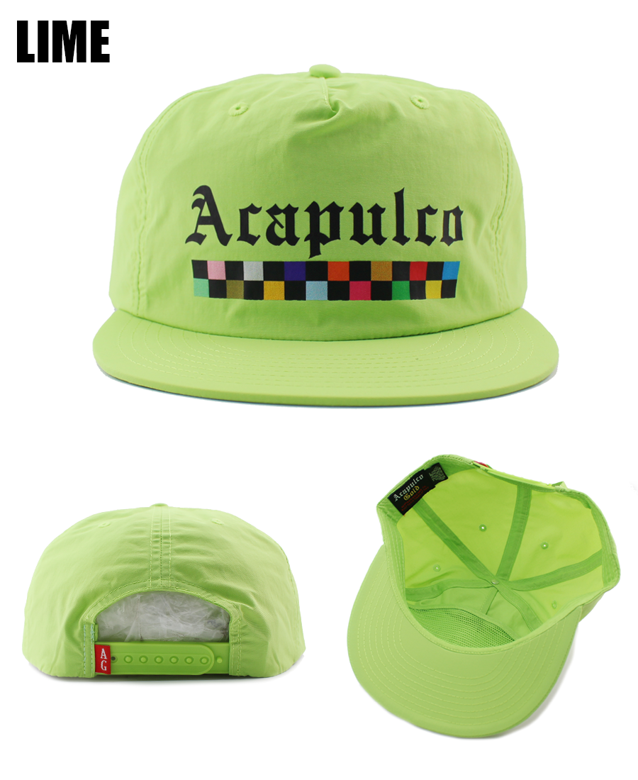 アカプルコ ゴールド スナップバックキャップ【RECYCLED LT WEIGHT NYLON SNAPBACK CAP】 ACAPULCO GOLD