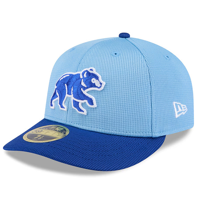 ニューエラ キャップ 海外取寄 LP59FIFTY シカゴ カブス 2025 MLB SPRING TRAINING FITTED CAP LIGHT BLUE-ROYAL