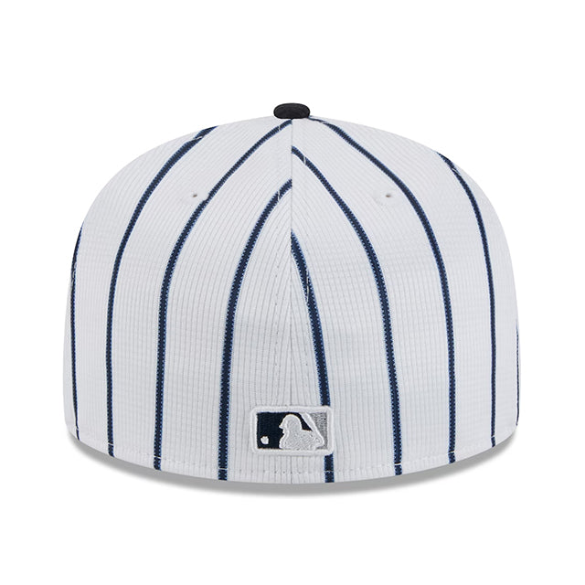 ニューエラ キャップ 海外取寄 59FIFTY ニューヨーク ヤンキース 2025 MLB SPRING TRAINING BP FITTED CAP WHITE-NAVY