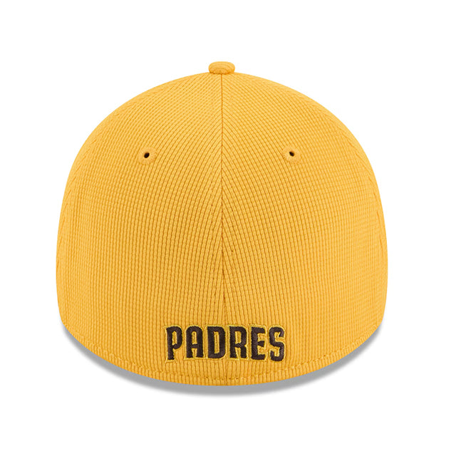ニューエラ キャップ 海外取寄 39THIRTY サンディエゴ パドレス 2025 MLB SPRING TRAINING BP FLEX FIT CAP GOLD