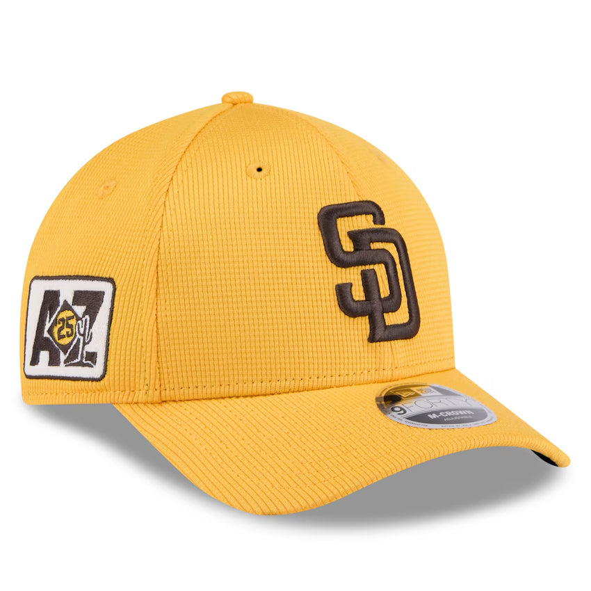 ニューエラ キャップ 9FORTY M-CROWN スナップバック サンディエゴ パドレス MLB 2025 MLB SPRING TRAINING SNAPBACK CAP GOLD
