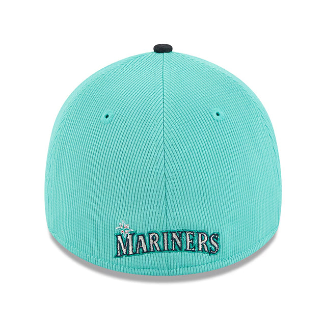 ニューエラ キャップ 海外取寄 39THIRTY シアトル マリナーズ 2025 MLB SPRING TRAINING BP FLEX FIT CAP AQUA-NAVY