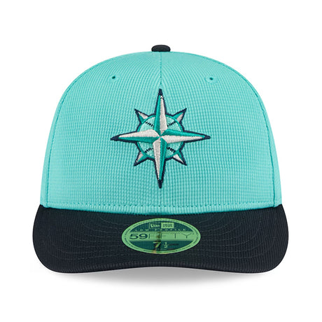 ニューエラ キャップ 海外取寄 LP59FIFTY シアトル マリナーズ 2025 MLB SPRING TRAINING FITTED CAP AQUA-NAVY