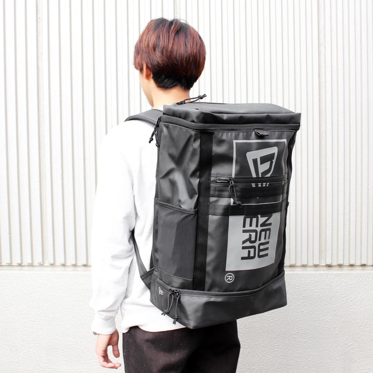 ニューエラ ボックスパック 46L BOX PACK LARGE TPU BOX LOGO BLACK
