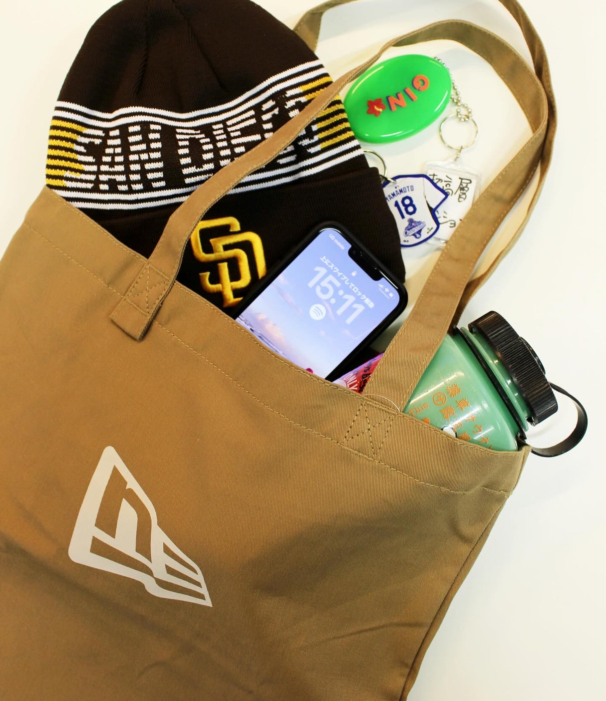 ニューエラ ツイル トートバッグ COTTON TOTE BAG KHAKI