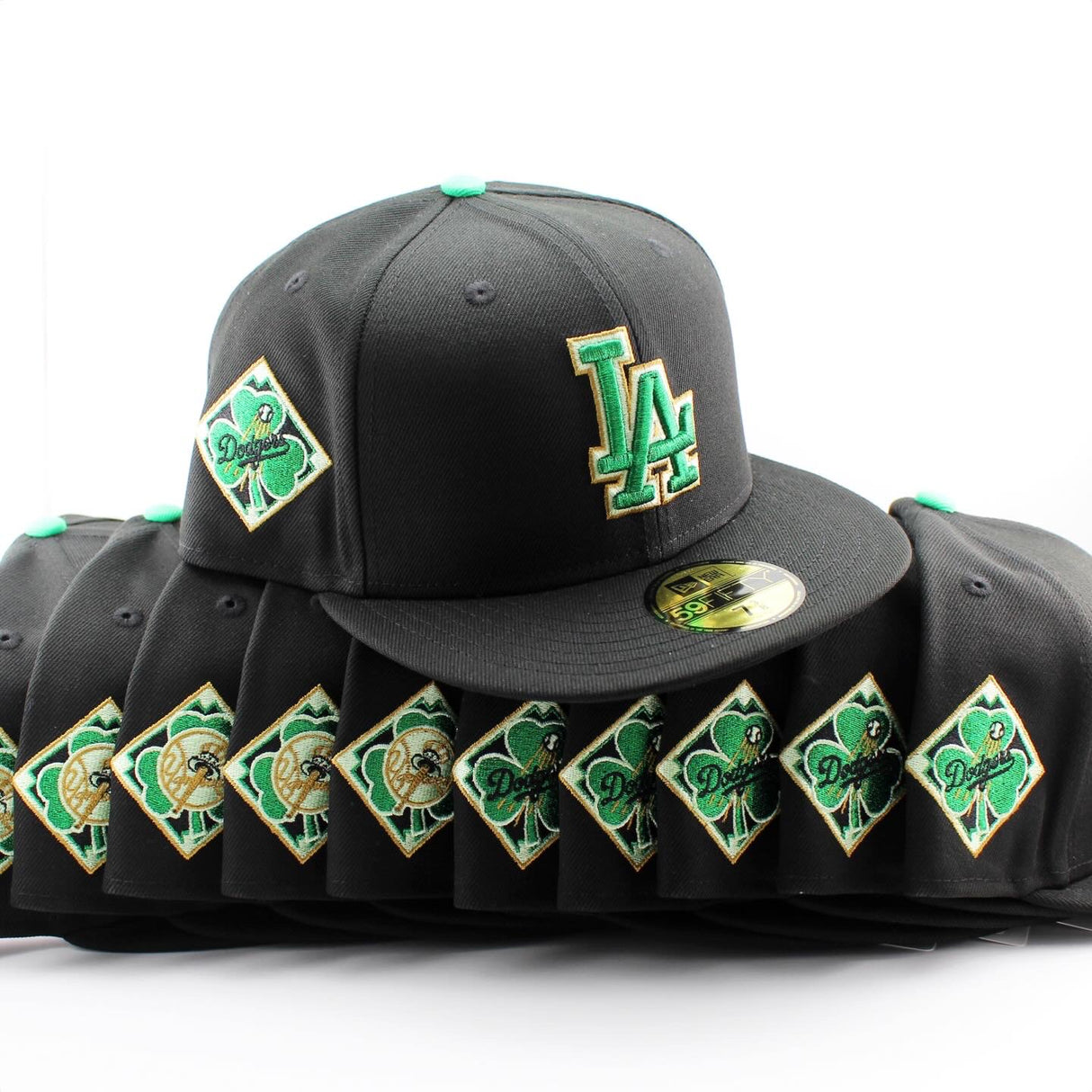 ニューエラ キャップ 59FIFTY ロサンゼルス ドジャース MLB ST PATRICKS DAY FITTED CAP BLACK