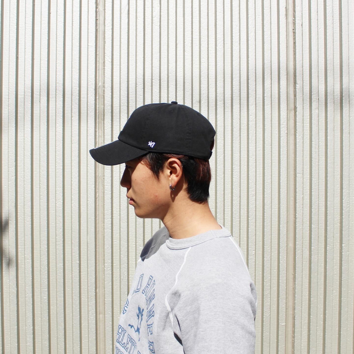 47ブランド キャップ ミッキーマウス CLEAN-UP STRAPBACK CAP BLACK