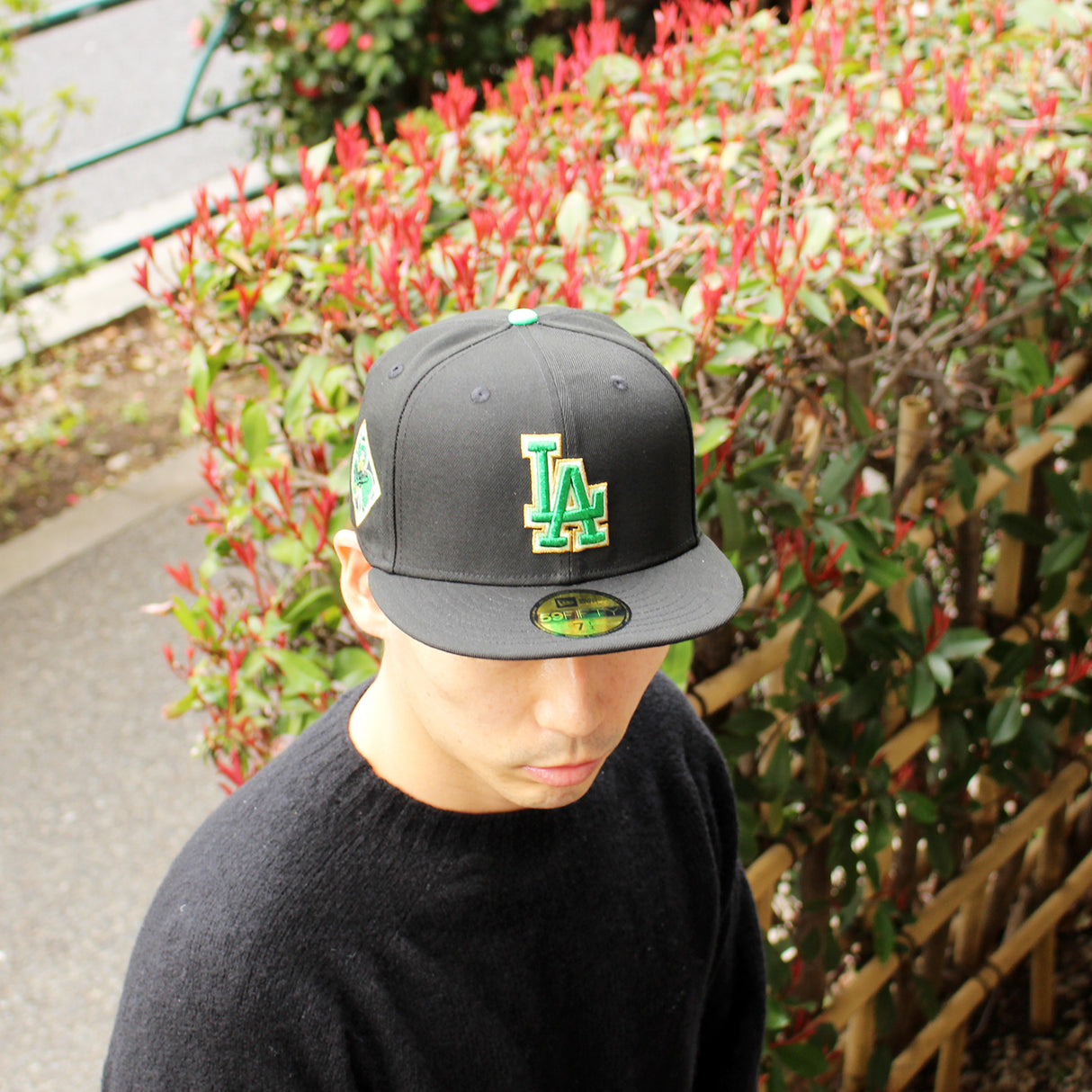 ニューエラ キャップ 59FIFTY ロサンゼルス ドジャース MLB ST PATRICKS DAY FITTED CAP BLACK