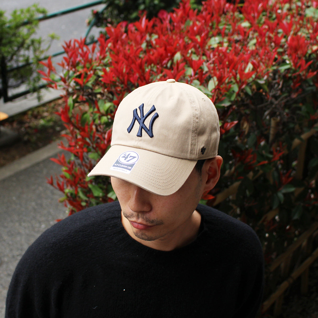 47ブランド キャップ ニューヨーク ヤンキース MLB CLEAN UP KHAKI