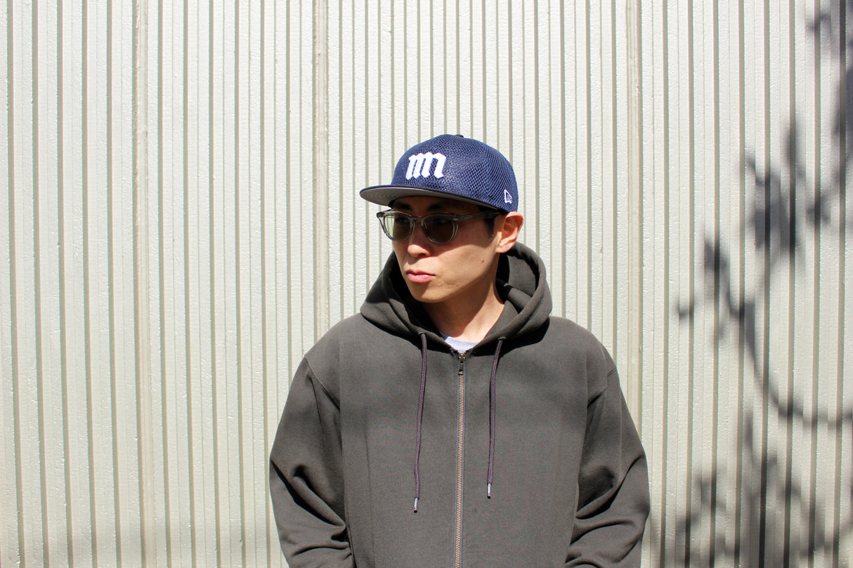 Powered by GORO (MIN-NANO) ニューエラ キャップ RC9FIFTY FLAT VISOR MESH SNAPBACK CAP NAVY