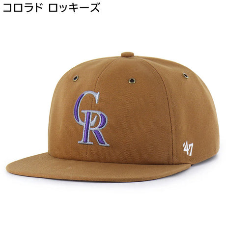海外取寄 47ブランド キャップ MLB カーハート CARHARTT 47BRAND CAPTAIN RL RELAXED FIT CAP BROWN