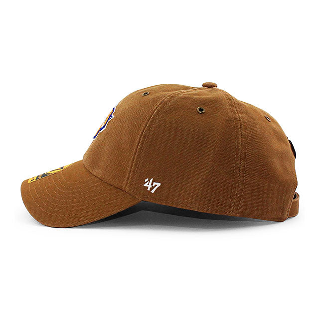 47ブランド キャップ カーハート ニューヨーク ニックス NBA CLEAN UP STRAPBACK BROWN