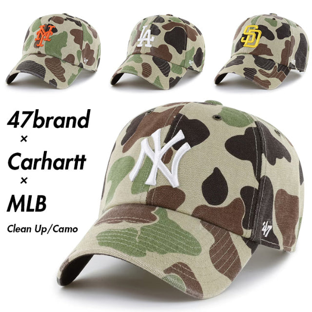 海外取寄 47ブランド キャップ MLB カーハート CARHARTT 47BRAND CLEAN UP DUCK CAMO