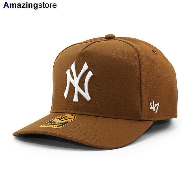 47ブランド キャップ カーハート ニューヨーク ヤンキース MLB HITCH SNAPBACK CAP BROWN