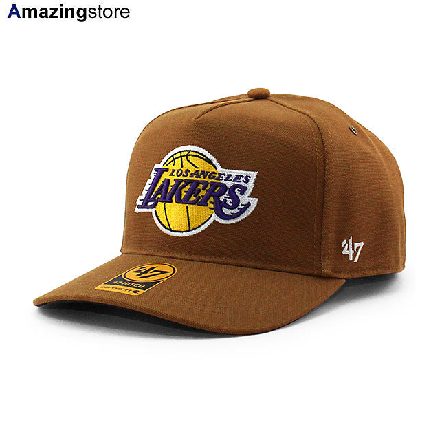 47ブランド NBA カーハート ロサンゼルス レイカーズ CARHARTT 47BRAND HITCH SNAPBACK CAP BROWN