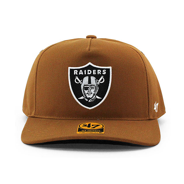 47ブランド キャップ カーハート ラスベガス レイダース NFL HITCH SNAPBACK CAP BROWN