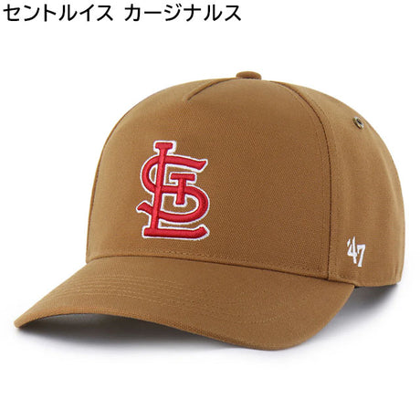 海外取寄 47ブランド キャップ MLB カーハート CARHARTT 47BRAND HITCH SNAPBACK CAP BROWN