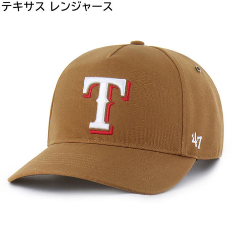 海外取寄 47ブランド キャップ MLB カーハート CARHARTT 47BRAND HITCH SNAPBACK CAP BROWN