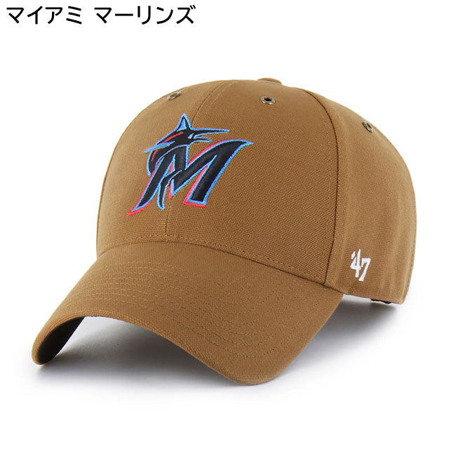 海外取寄 47ブランド キャップ MLB カーハート CARHARTT 47BRAND MVP STRAPBACK CAP BROWN