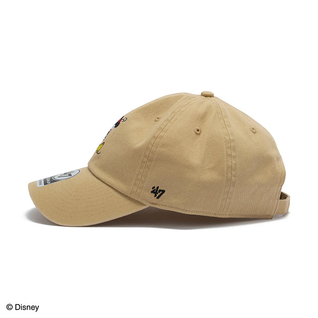 47ブランド キャップ ミニーマウス CLEAN-UP STRAPBACK CAP KHAKI