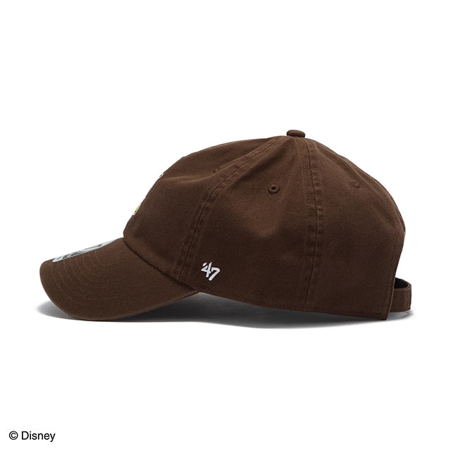 47ブランド キャップ ミッキーマウス CLEAN-UP STRAPBACK CAP BROWN