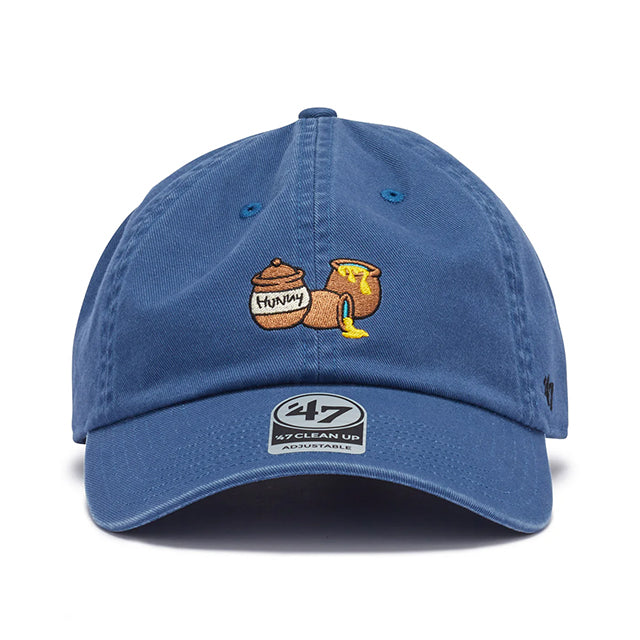 47ブランド キャップ ディズニー クマのプーさん CLEAN-UP STRAPBACK CAP TIMBER BLUE