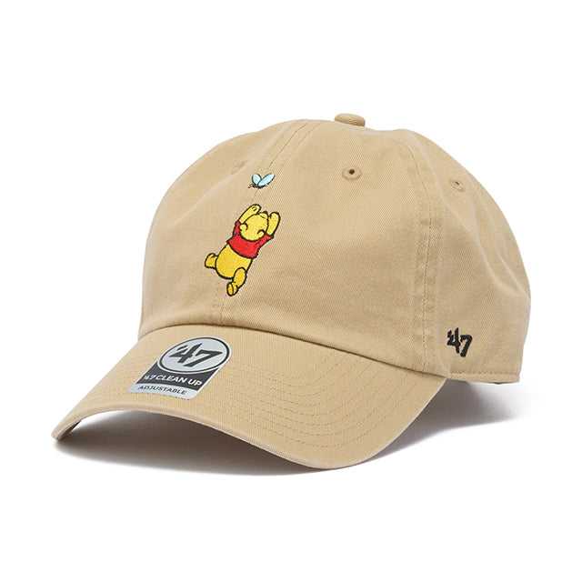 47ブランド キャップ ディズニー クマのプーさん CLEAN-UP STRAPBACK CAP KHAKI
