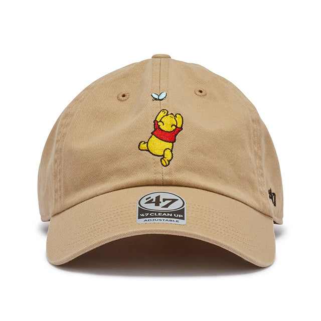 47ブランド キャップ ディズニー クマのプーさん CLEAN-UP STRAPBACK CAP KHAKI