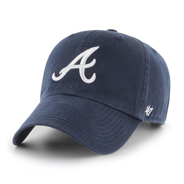 47ブランド キャップ アトランタ ブレーブス MLB CLEAN UP NAVY