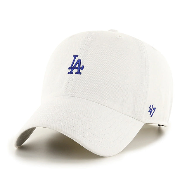 47ブランド キャップ ロサンゼルス ドジャース MLB BASE RUNNER CLEAN UP WHITE