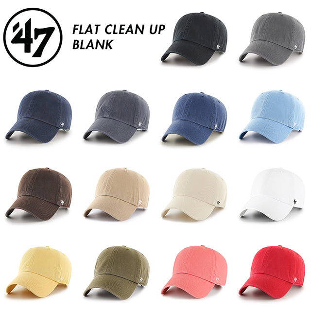 47ブランド キャップ FLAT CLEAN UP BLANK CAP