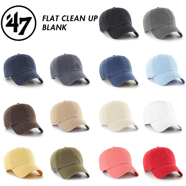 47ブランド キャップ FLAT CLEAN UP BLANK CAP
