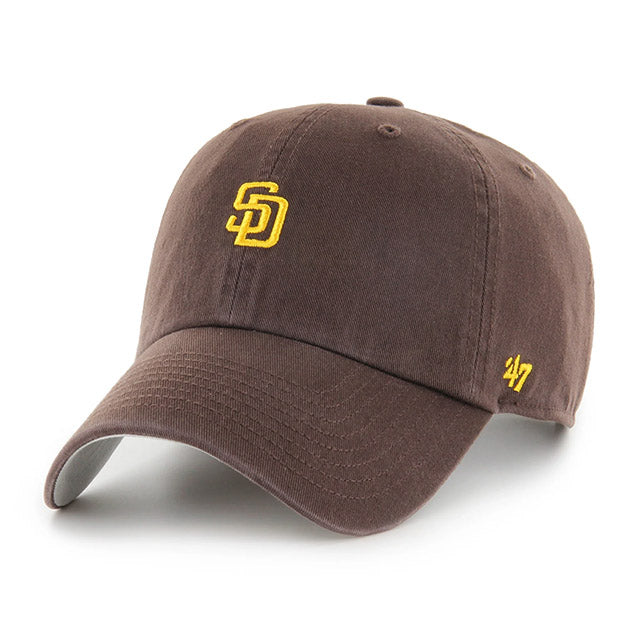 47ブランド キャップ サンディエゴ パドレス MLB BASE RUNNER SCRIPT CLEAN UP BROWN