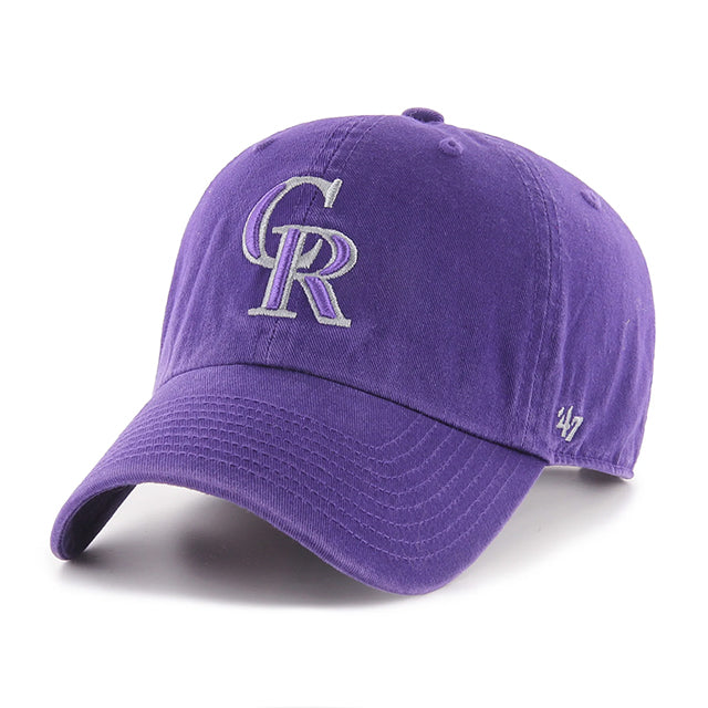 47ブランド キャップ コロラド ロッキーズ MLB CLEAN UP PURPLE