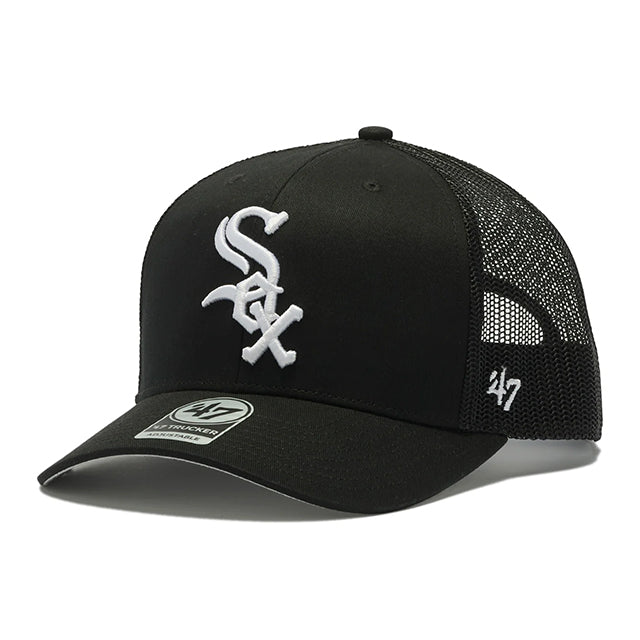 47ブランド キャップ シカゴ ホワイトソックス MLB TRUCKER MESH CAP BLACK