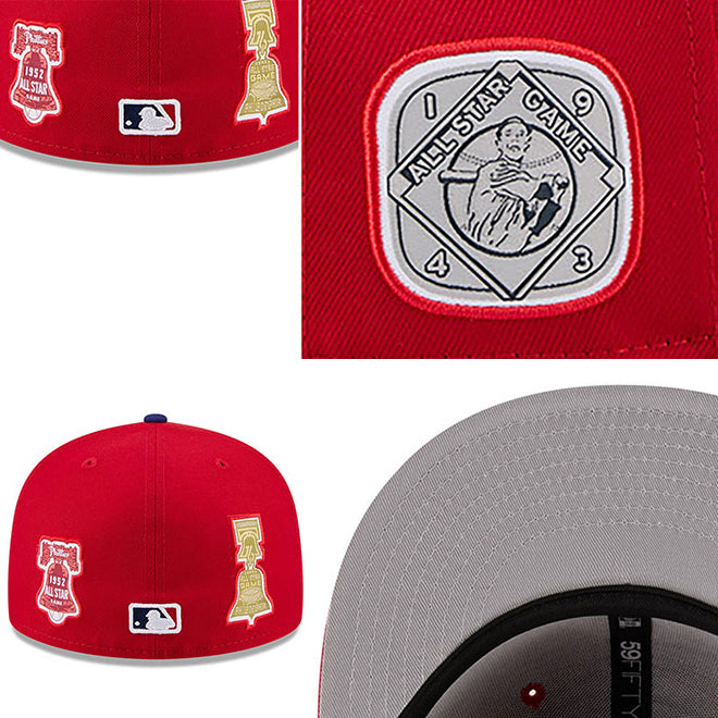 ニューエラ キャップ 59FIFTY フィラデルフィア フィリーズ MLB 2026 ALL STAR GAME ELEMENTS FITTED CAP RED