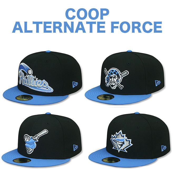 ニューエラ キャップ 59FIFTY MLB COOP ALTERNATE FORCE FITTED CAP BLACK BLUE
