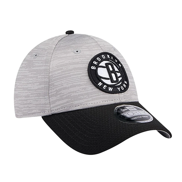 ニューエラ キャップ 9FORTY ブルックリン ネッツ NBA DIGI-TECH 2 TONE STRETCH SNAPBACK CAP HEATHER GRAY BLACK