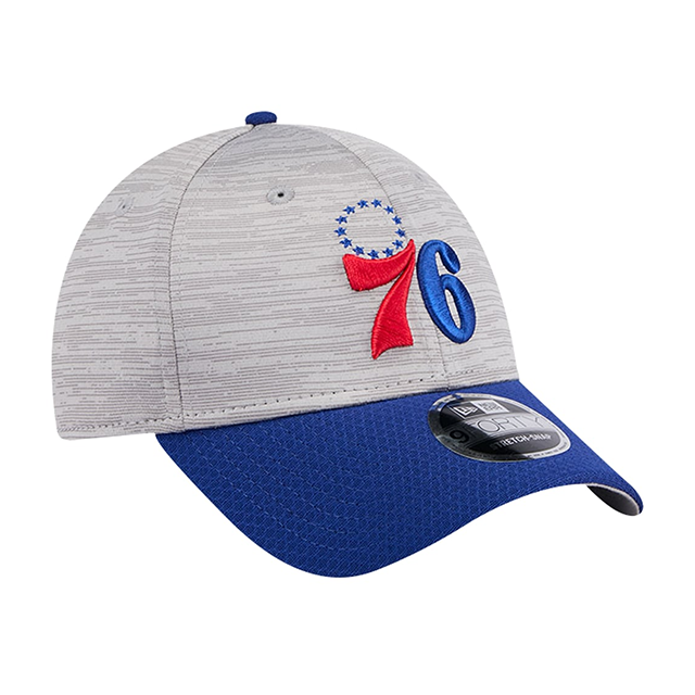 ニューエラ キャップ 9FORTY フィラデルフィア 76ERS NBA DIGI-TECH 2 TONE STRETCH SNAPBACK CAP HEATHER GRAY BLUE