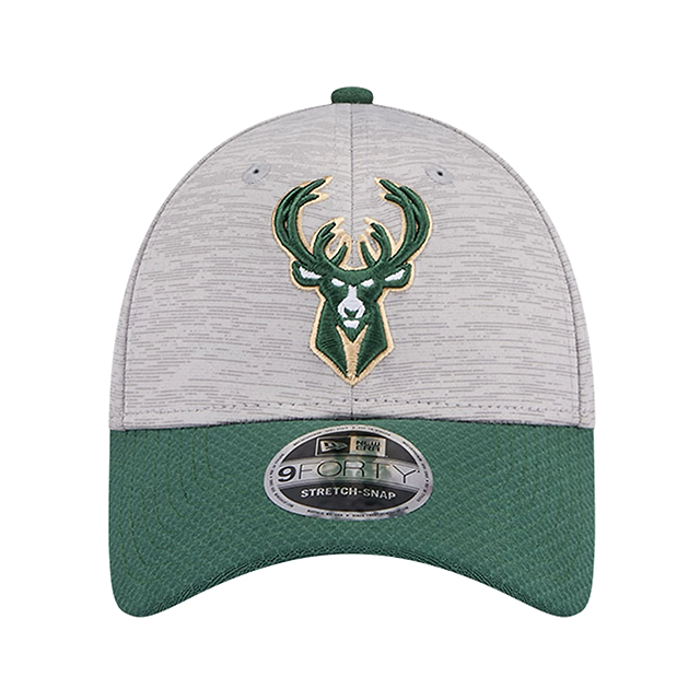 ニューエラ キャップ 9FORTY ミルウォーキー バックス NBA DIGI-TECH 2 TONE STRETCH SNAPBACK CAP HEATHER GRAY GREEN