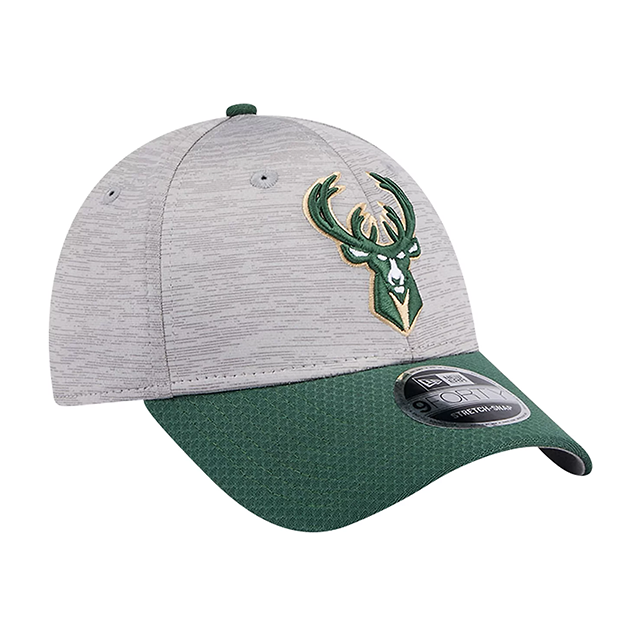 ニューエラ キャップ 9FORTY ミルウォーキー バックス NBA DIGI-TECH 2 TONE STRETCH SNAPBACK CAP HEATHER GRAY GREEN