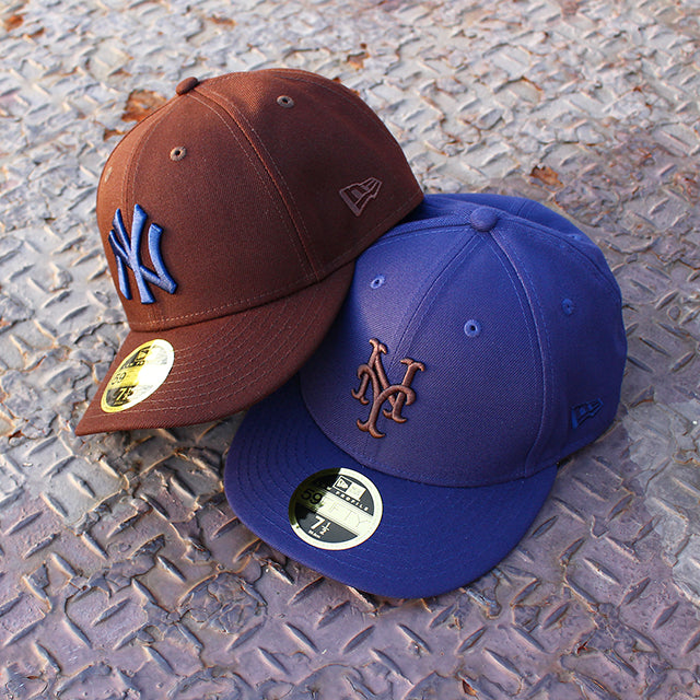 ニューエラ LP 59FIFTY ニューヨーク ヤンキース MLB BURNT WOOD LC LOW-CROWN FITTED CAP AMZ-EX