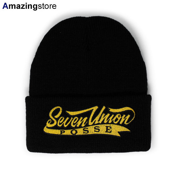 7ユニオン ニットキャップ UNION POSSE BEANIE CAP BLACK