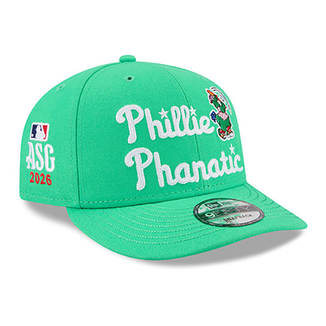ニューエラ キャップ PC9FIFTY スナップバック フィラデルフィア フィリーズ MLB 2026 ALL STAR GAME PHANATIC PRE-CURVED SNAPBACK CAP LIME GREEN