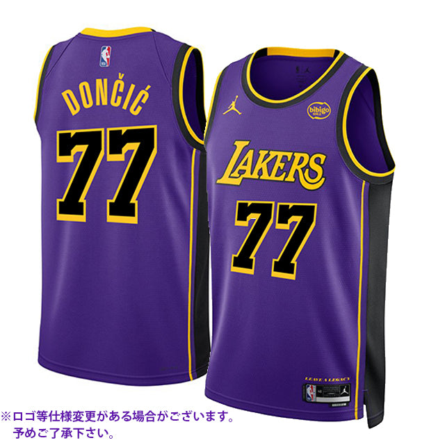 ルカ ドンチッチモデル 海外取寄 ジョーダンブランド レプリカユニフォーム ロサンゼルス レイカーズ SWINGMAN JERSEY STATEMENT EDITION PURPLE