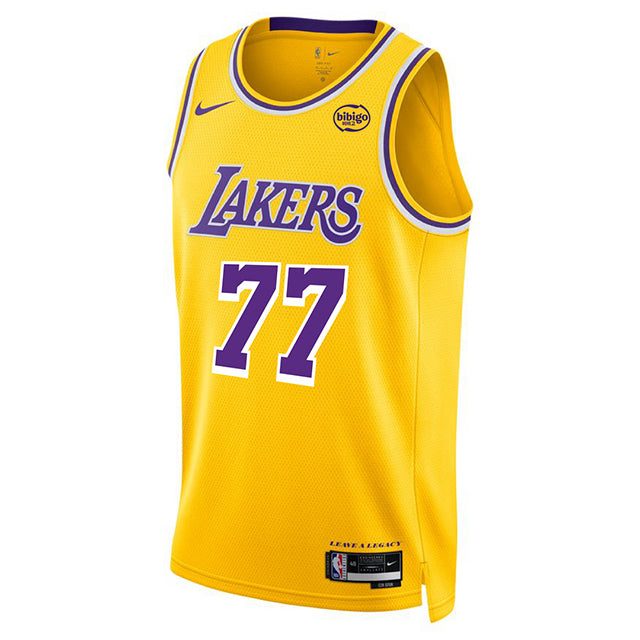 ルカ ドンチッチモデル 海外取寄 ナイキ レプリカユニフォーム ロサンゼルス レイカーズ SWINGMAN JERSEY ICON EDITION GOLD
