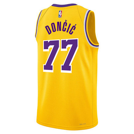 ルカ ドンチッチモデル 海外取寄 ナイキ レプリカユニフォーム ロサンゼルス レイカーズ SWINGMAN JERSEY ICON EDITION GOLD