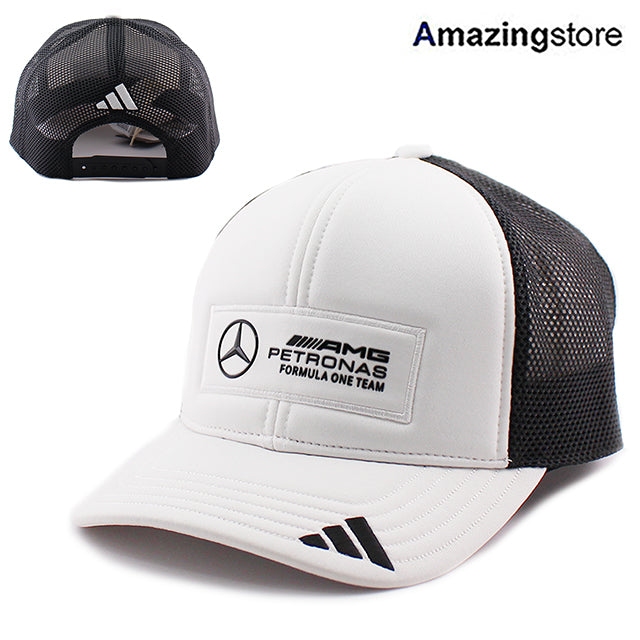 アディダス キャップ メッシュ スナップバック メルセデスAMG・ペトロナス MESH SNAPBACK CAP WHITE BLACK