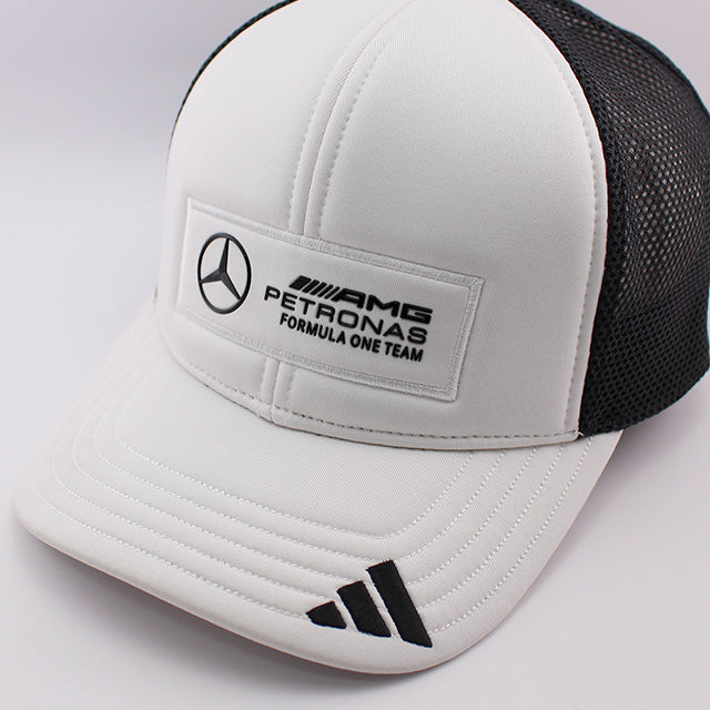 アディダス キャップ メッシュ スナップバック メルセデスAMG・ペトロナス MESH SNAPBACK CAP WHITE BLACK