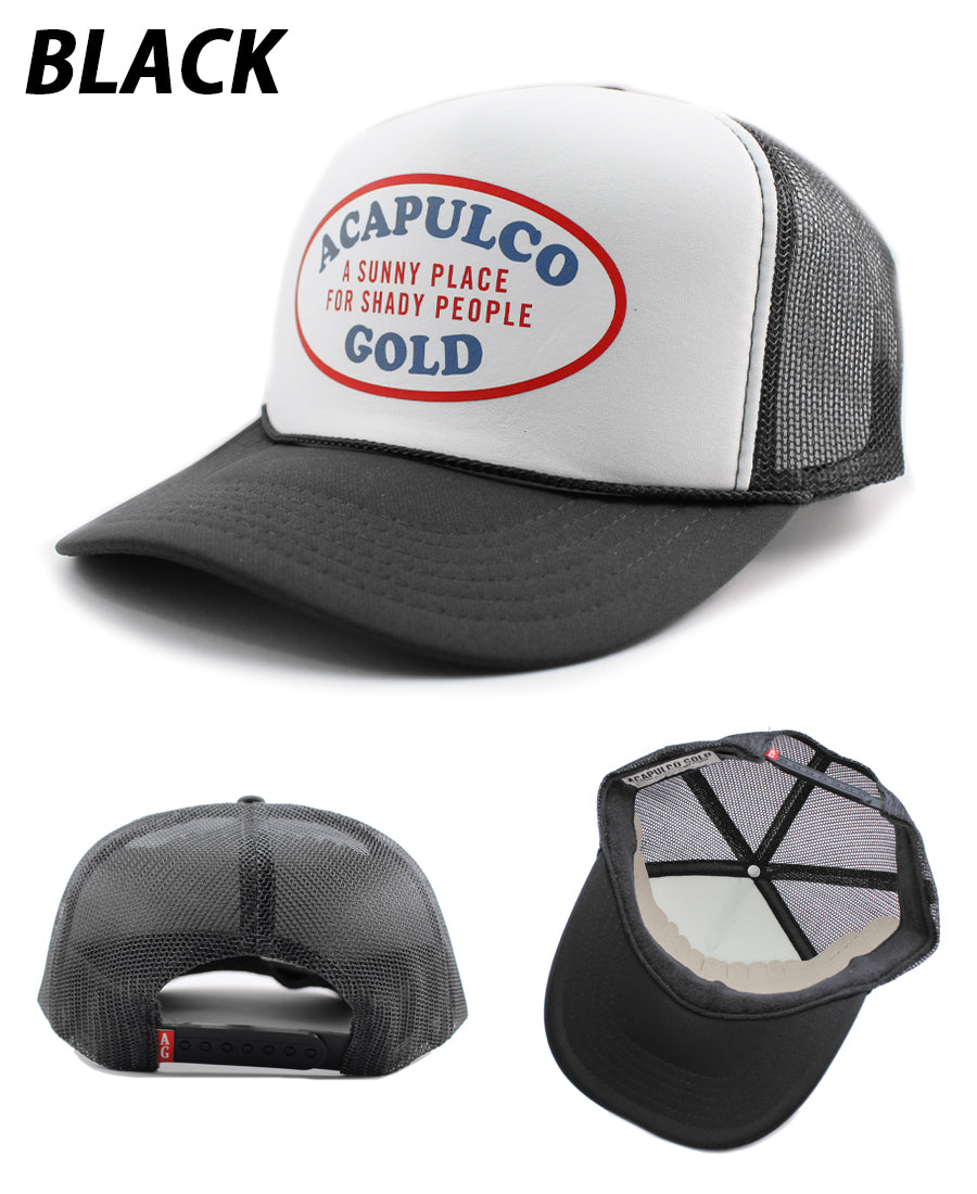 アカプルコ ゴールド メッシュキャップ【OVAL LOGO TRUCKER CAP】 ACAPULCO GOLD